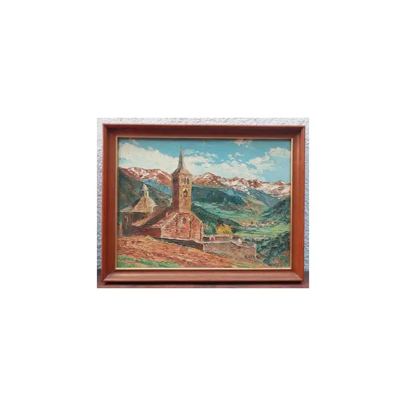Oleo sobre lienzo Enrique Koscaya (1901-1970)