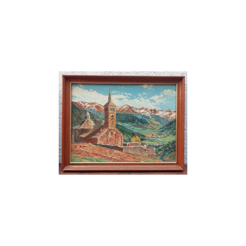 Oleo sobre lienzo Enrique Koscaya (1901-1970)