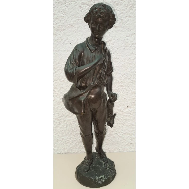 Figura modernista de bronce Georges Omerth (1895-1925) Francia
