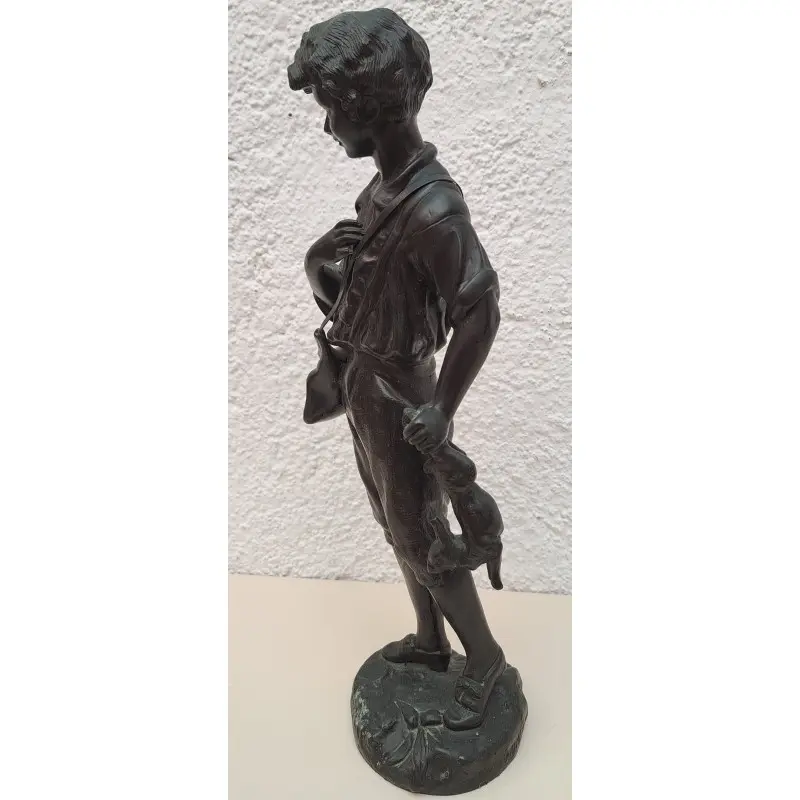 Figura modernista de bronce Georges Omerth (1895-1925) Francia · vista 3/9