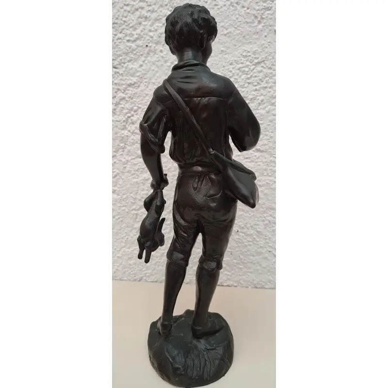 Figura modernista de bronce Georges Omerth (1895-1925) Francia · vista 4/9