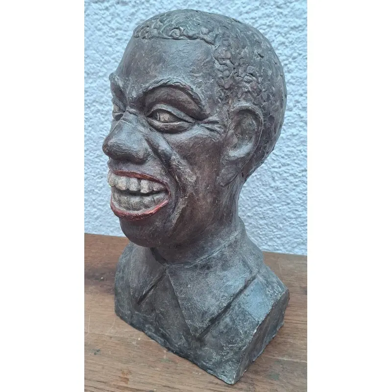 Carme Campas (Vallgorguina 1922- 2010) busto terracota 33 cm de altura, Siglo XX · vista 2/7