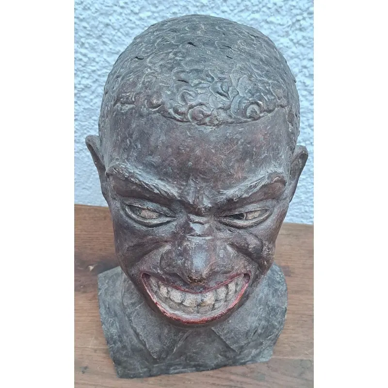 Carme Campas (Vallgorguina 1922- 2010) busto terracota 33 cm de altura, Siglo XX · vista 6/7