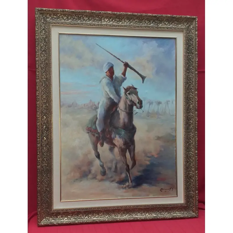 Gran Óleo Sobre Lienzo Firmado Carreras H. Año 89 · vista 3/7