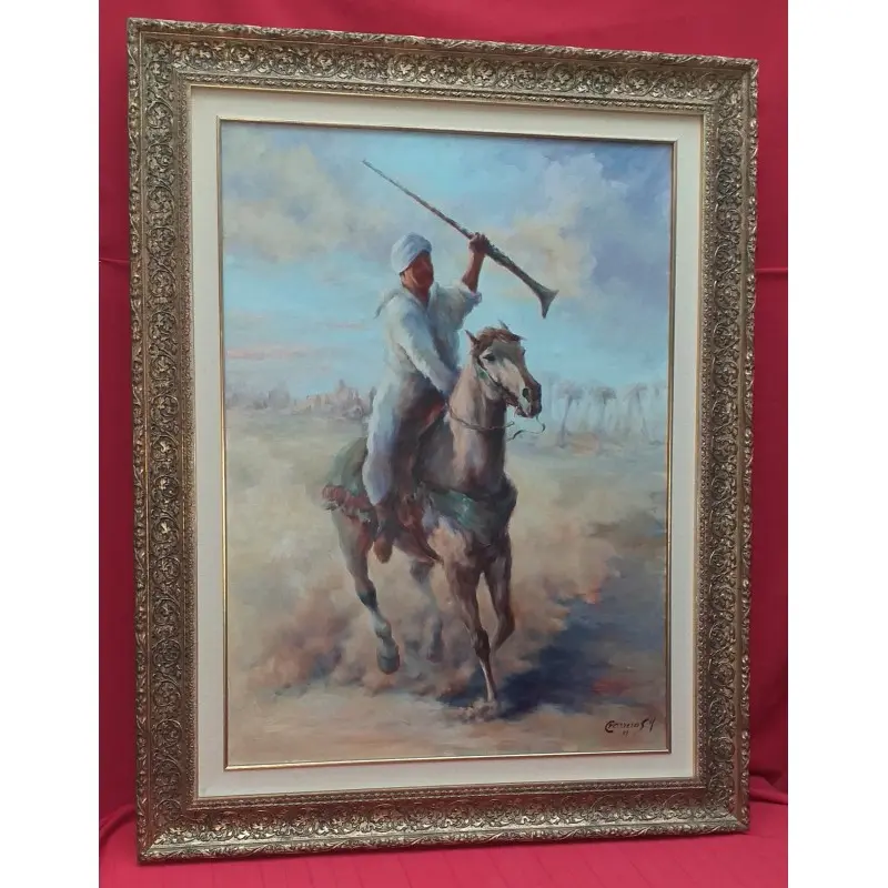 Gran Óleo Sobre Lienzo Firmado Carreras H. Año 89 · vista 4/7
