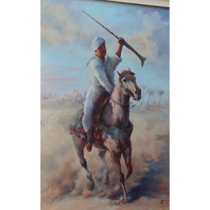 Gran Óleo Sobre Lienzo Firmado Carreras H. Año 89 · vista 6/7