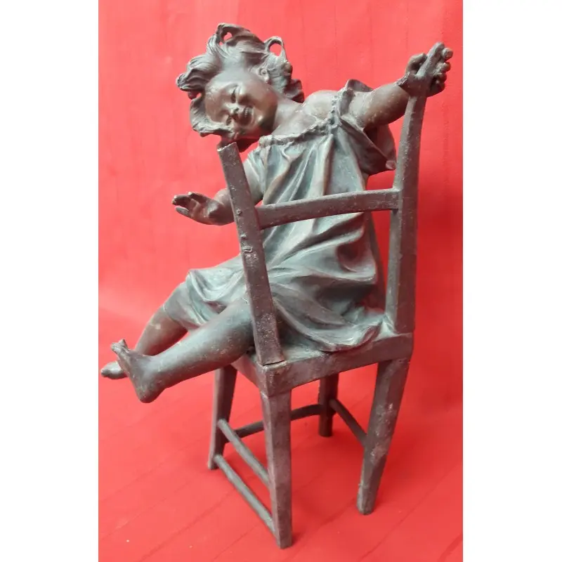 Preciosa escultura modernista, siglo XIX, original, Siglo XIX · vista 3/11