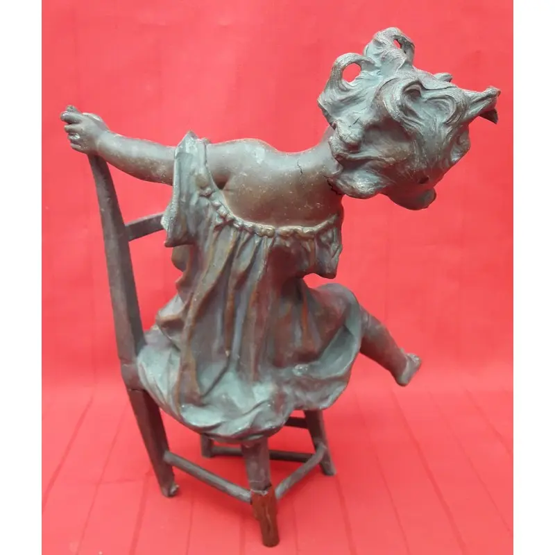 Preciosa escultura modernista, siglo XIX, original, Siglo XIX · vista 4/11
