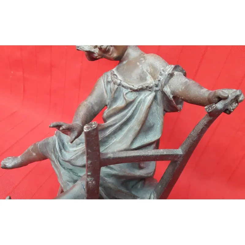 Preciosa escultura modernista, siglo XIX, original, Siglo XIX · vista 9/11