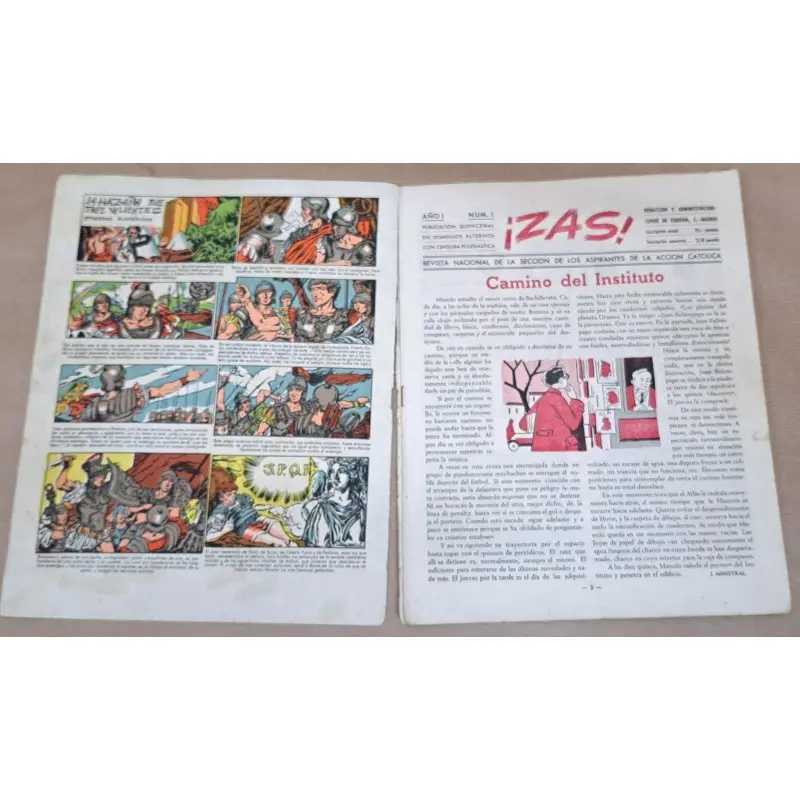 Colección revista Zas Acción Católica números 1 al 16 falta el 2 edición 1945 · vista 6/9