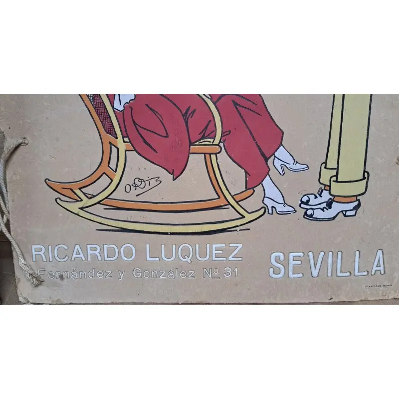 Amontillado fino “La Última Carta” Juan P. Luque Sanlúcar de Barrameda, años 30 · vista 6/9