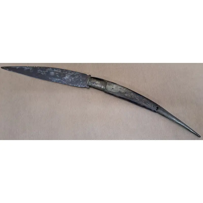Navaja española de respeto Siglo XVIII - XIX pieza de gran formato 43 cm