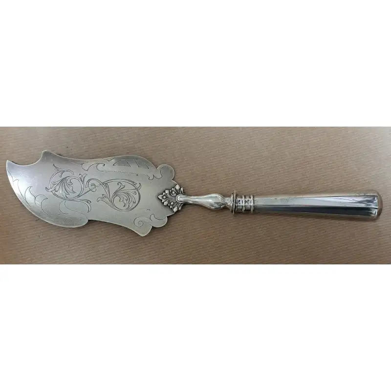 Pala de servir modernista, plata de 800, 98 gramos
