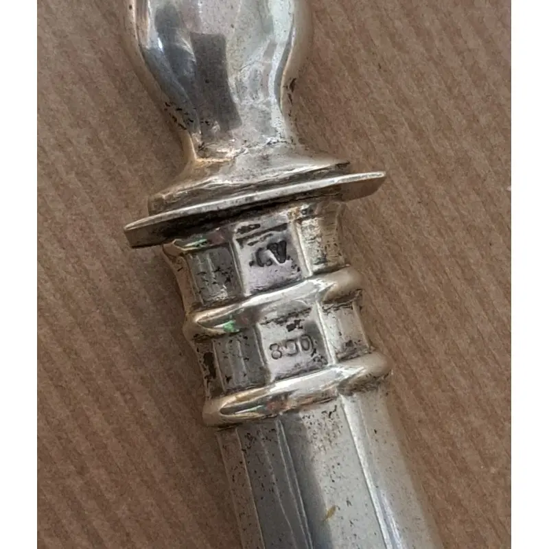 Pala de servir modernista, plata de 800, 98 gramos · vista 7/11