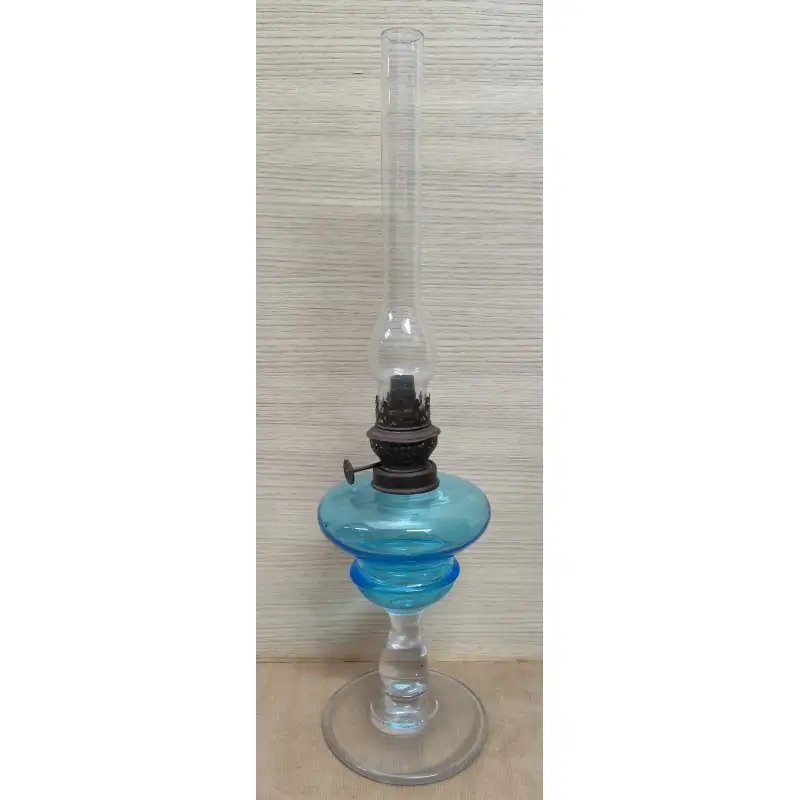 Quinqué de cristal siglo XIX