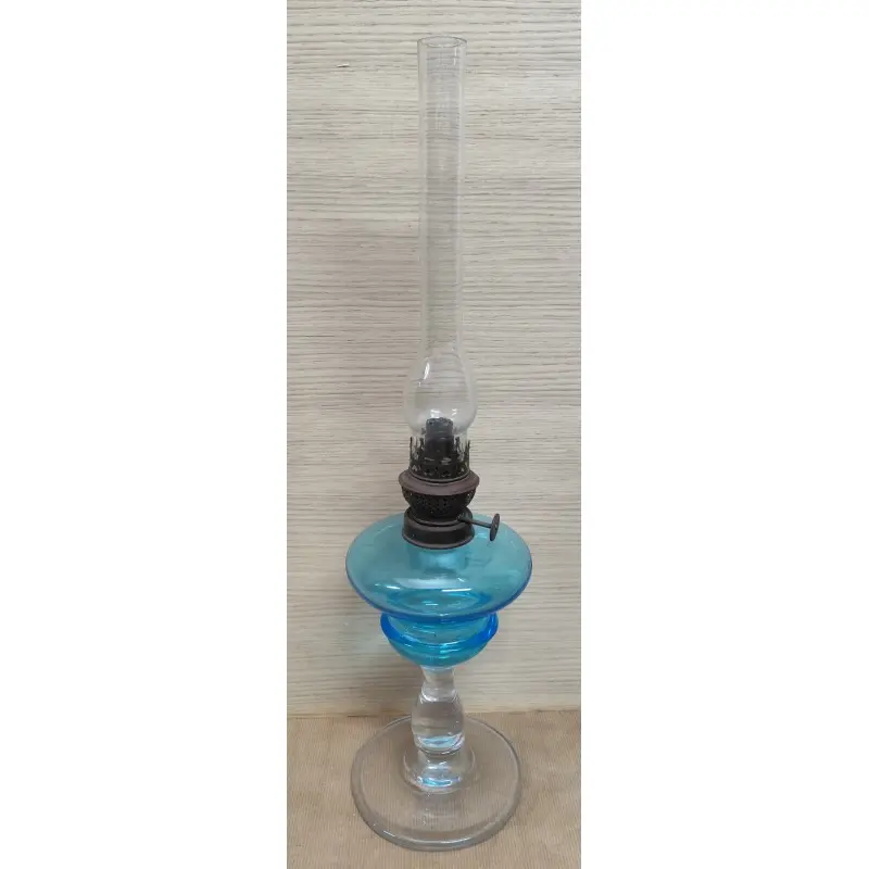 Quinqué de cristal siglo XIX, Siglo XIX · vista 3/12