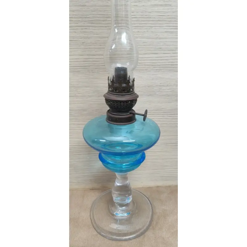 Quinqué de cristal siglo XIX, Siglo XIX · vista 5/12