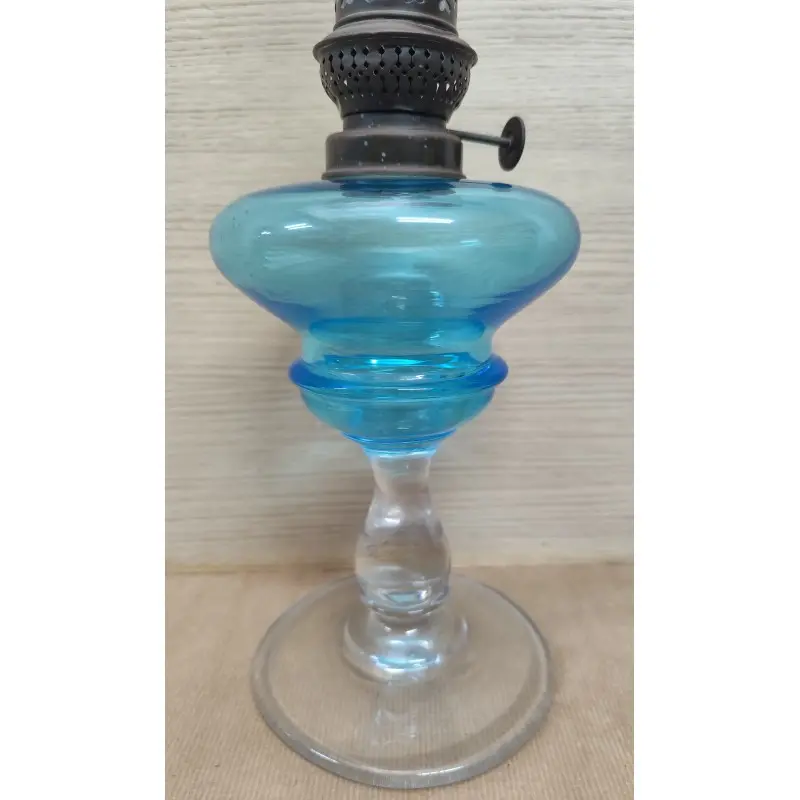 Quinqué de cristal siglo XIX, Siglo XIX · vista 10/12