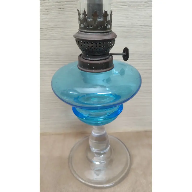 Quinqué de cristal siglo XIX, Siglo XIX · vista 11/12