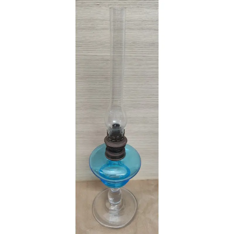 Quinqué de cristal siglo XIX, Siglo XIX · vista 12/12