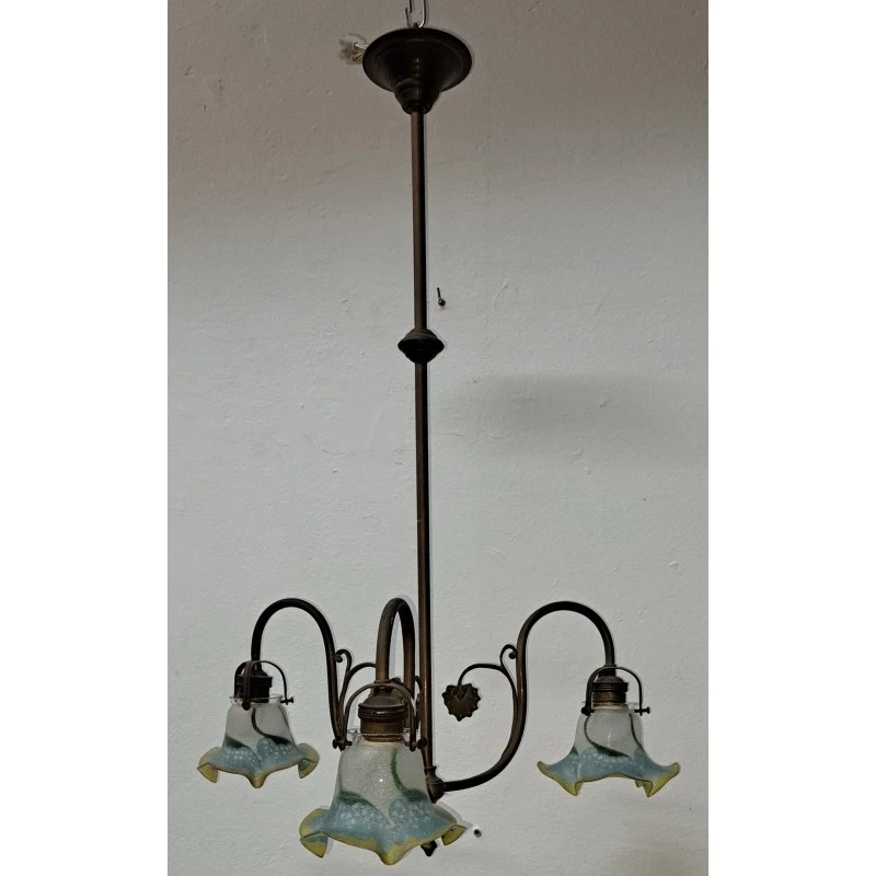 Lámpara Modernista en Bronce