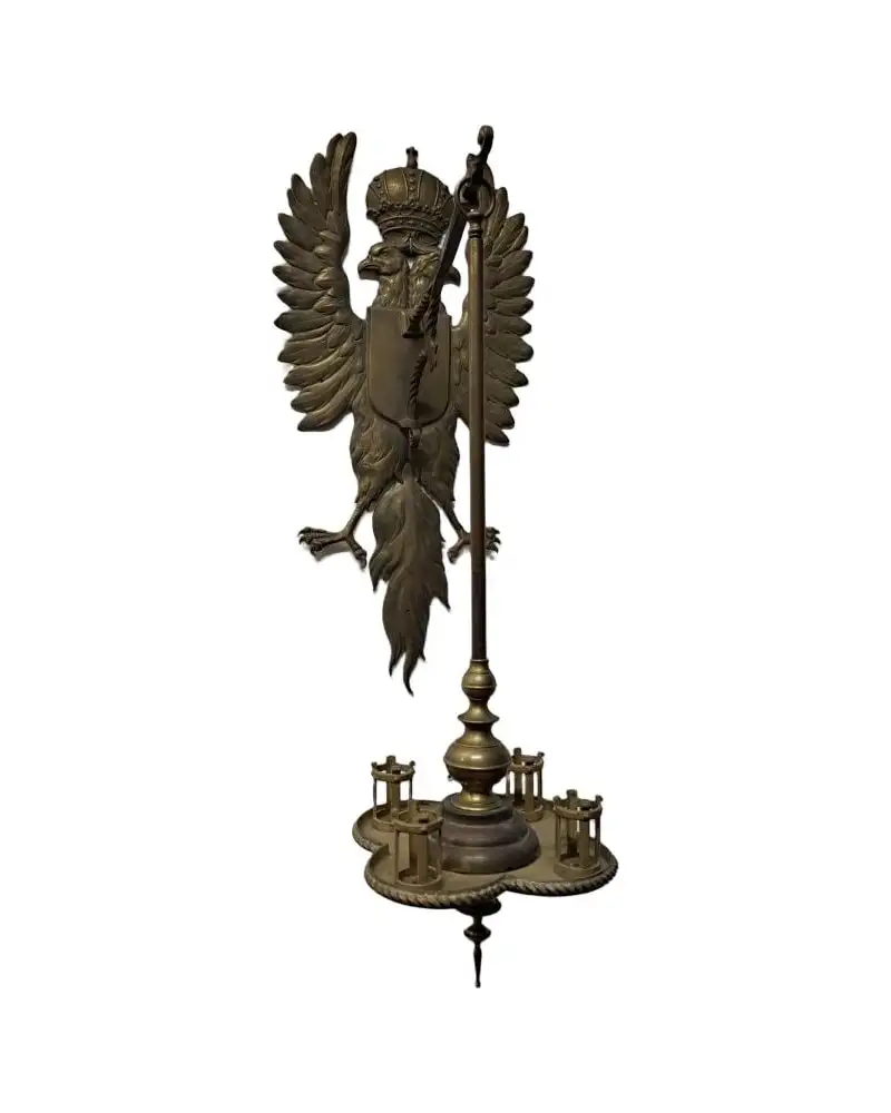 Gran lampara de pared (aplique) de bronce, primera mitad siglo XX