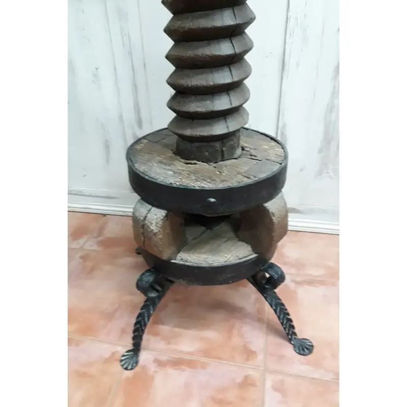 Lampara tornillo de prensa antigua del siglo XVIII, Siglo XVIII · vista 3/5