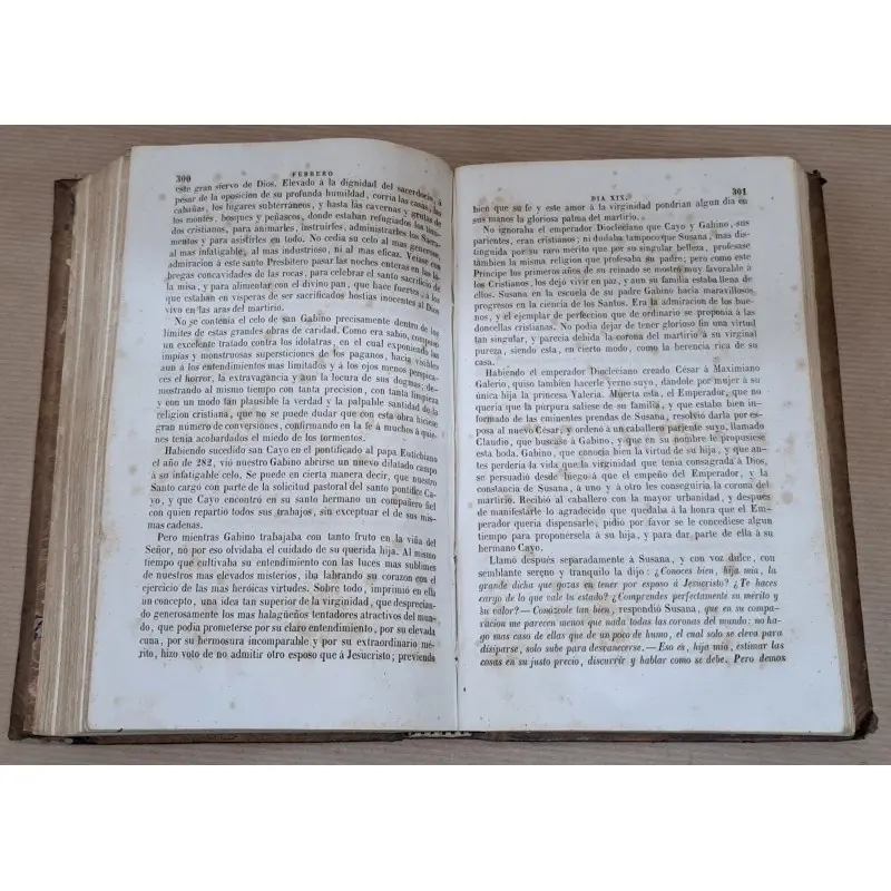 Año cristiano, Juan Croisset, año 1853-55, 14 tomos · vista 5/12