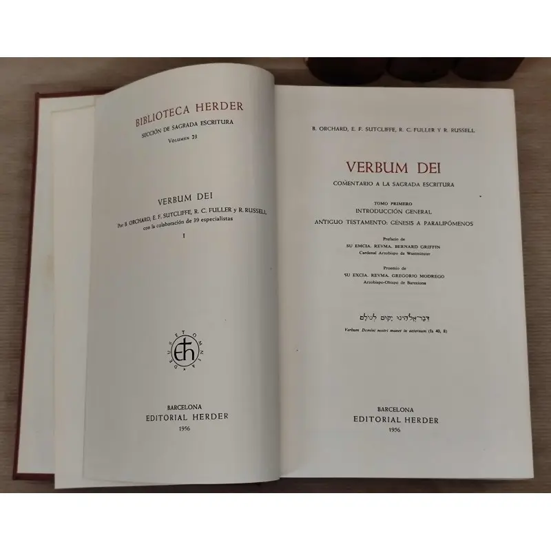 Verbum Dei comentario a la Sagrada Escritura ,Tomos: I, II, III, IV · vista 6/12