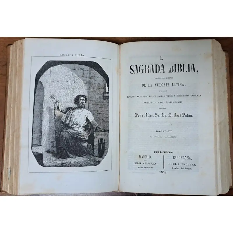 La Sagrada Biblia. Antiguo testamento completo. año 1858 · vista 11/12