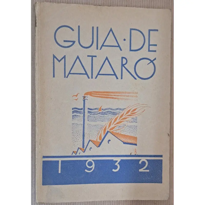 Guía de Mataró 1932 con plano desplegable