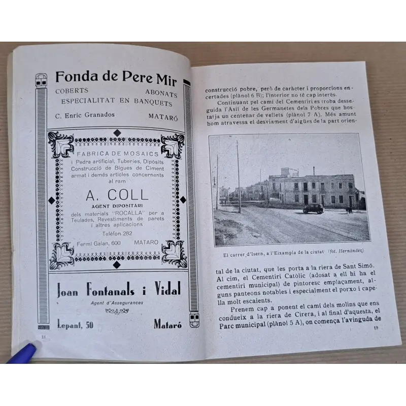 Guía de Mataró 1932 con plano desplegable · vista 4/10
