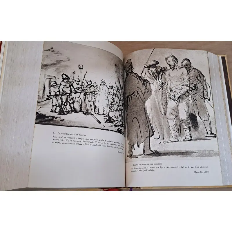 La Sagrada Biblia año 1966, con ilustraciones de Dali y Rembrandt · vista 10/12