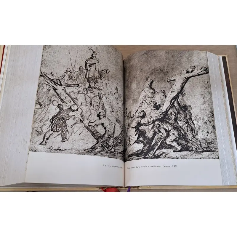 La Sagrada Biblia año 1966, con ilustraciones de Dali y Rembrandt · vista 11/12