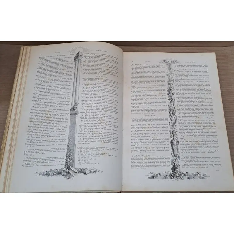 La Sagrada Biblia, por Félix Torres Amat, ilustrada. Año 1884, 3 tomos · vista 5/12