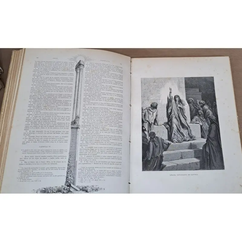 La Sagrada Biblia, por Félix Torres Amat, ilustrada. Año 1884, 3 tomos · vista 6/12