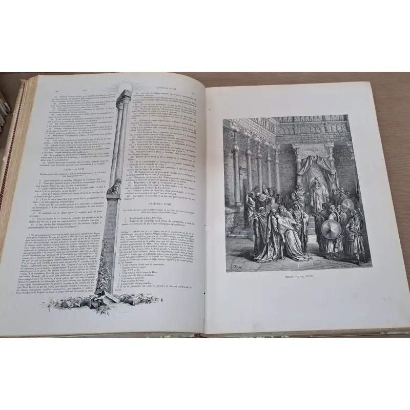 La Sagrada Biblia, por Félix Torres Amat, ilustrada. Año 1884, 3 tomos · vista 11/12