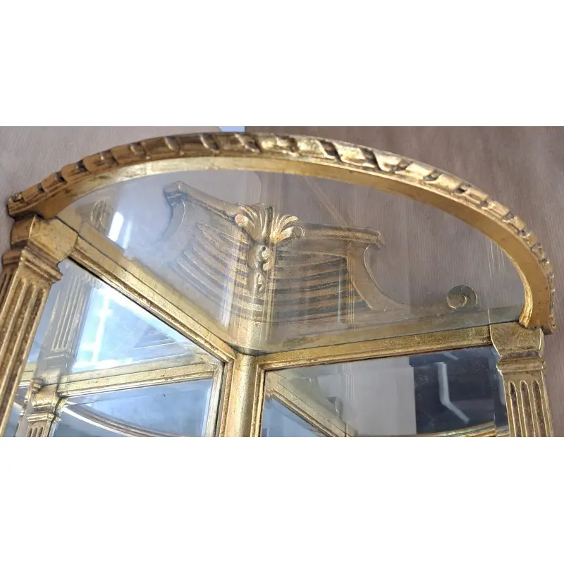 Estantería rinconera, madera policromada y espejos biselados, principios del siglo XX, Siglo XX · vista 8/9