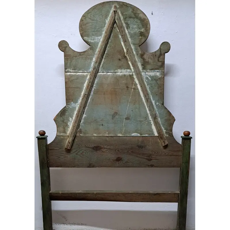Cabezal de cama hospitalaria con inscripción mariana, siglo XVIII - XIX, Siglo XVIII · vista 8/8
