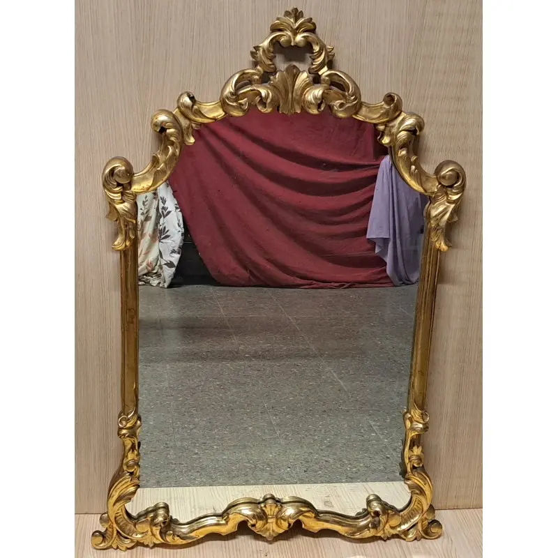 Antigua cornucopia, policromía en pan de oro, principios del siglo XX, Siglo XX · vista 2/12