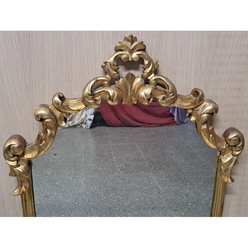 Antigua cornucopia, policromía en pan de oro, principios del siglo XX, Siglo XX · vista 3/12