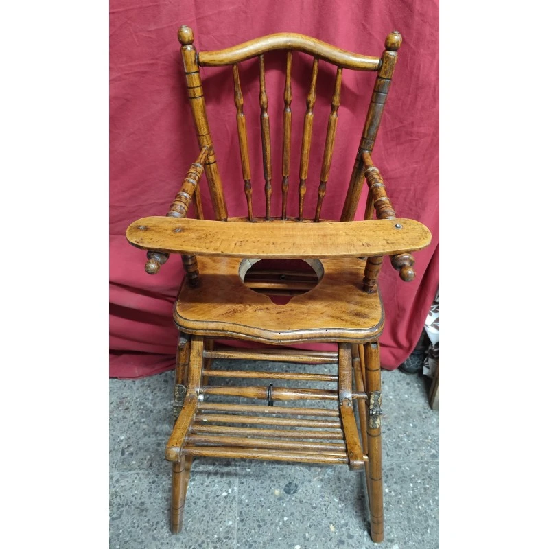 Antigua Trona o Silla para Niño Principios Siglo XX, Siglo XX