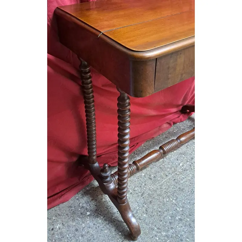 Consola isabelina, patas torneadas de caoba, siglo XIX, Siglo XIX · vista 4/11