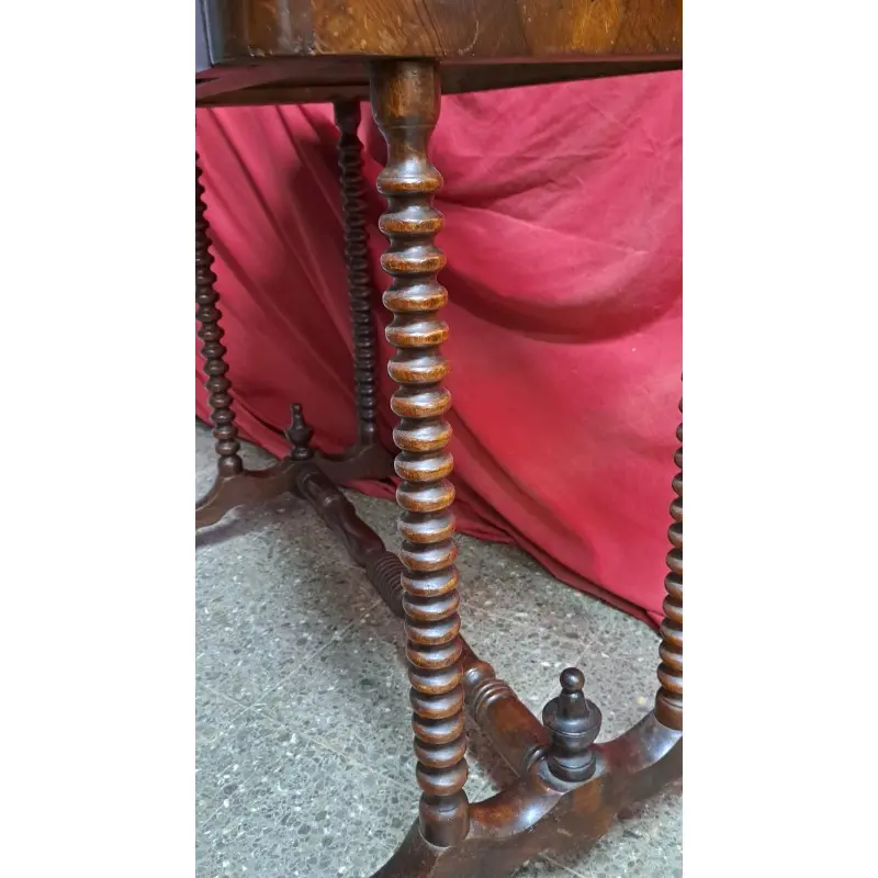 Consola isabelina, patas torneadas de caoba, siglo XIX, Siglo XIX · vista 8/11