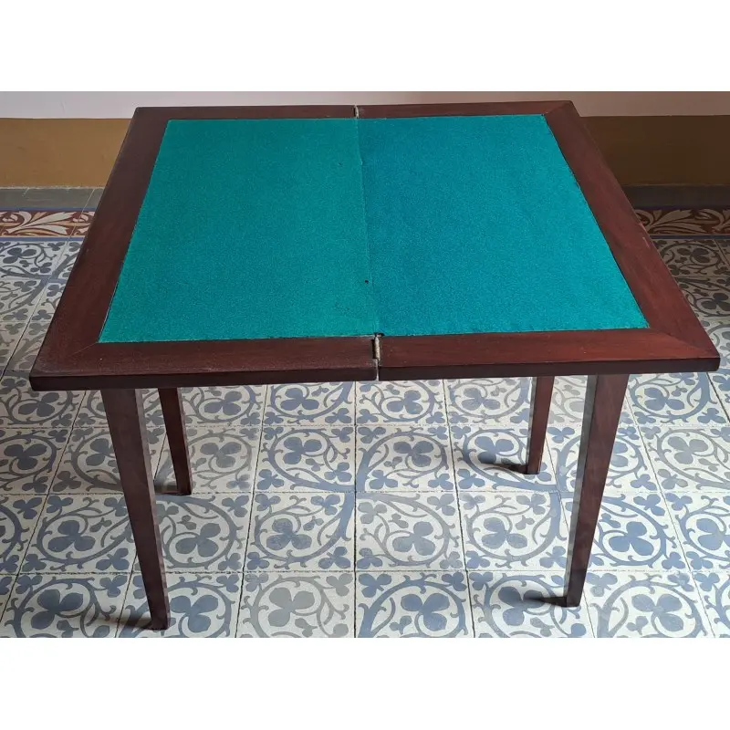 Antigua mesa de juego, madera de caoba, siglo XIX, Siglo XIX