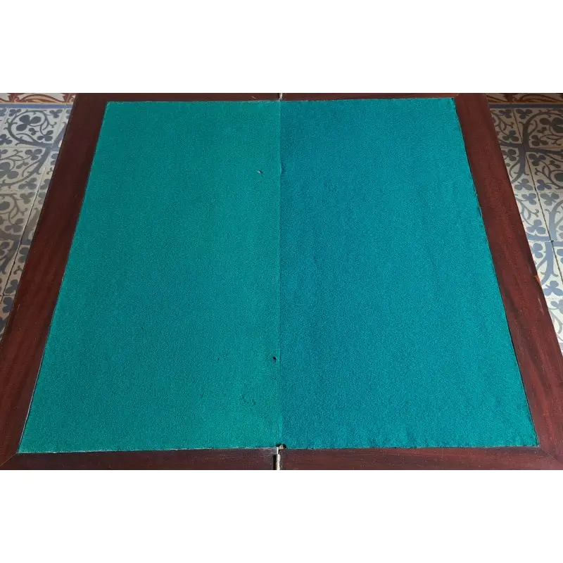 Antigua mesa de juego, madera de caoba, siglo XIX, Siglo XIX · vista 2/6