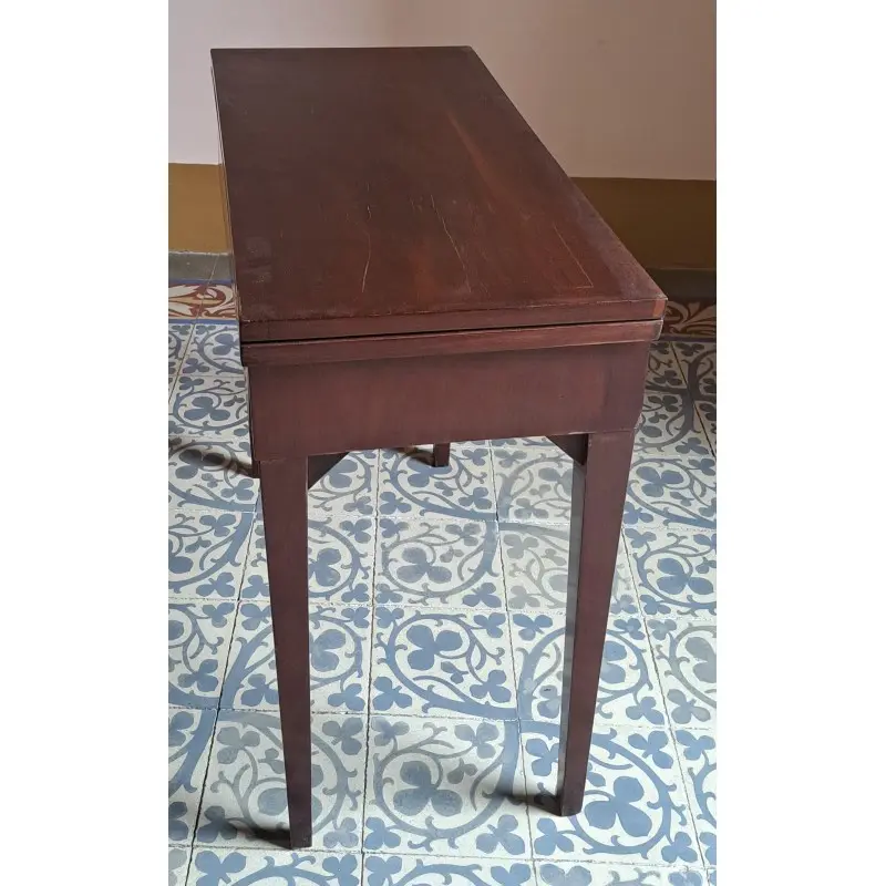Antigua mesa de juego, madera de caoba, siglo XIX, Siglo XIX · vista 5/6