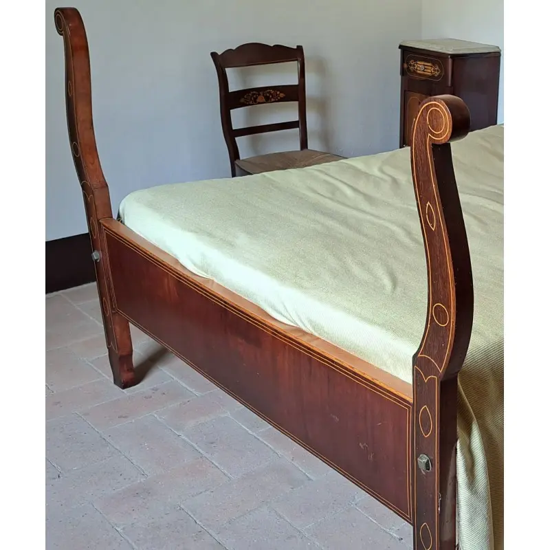 Cama de caoba, isabelino siglo XIX, Siglo XIX · vista 3/10