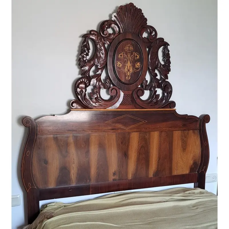 Cama de caoba, isabelino siglo XIX, Siglo XIX · vista 10/10