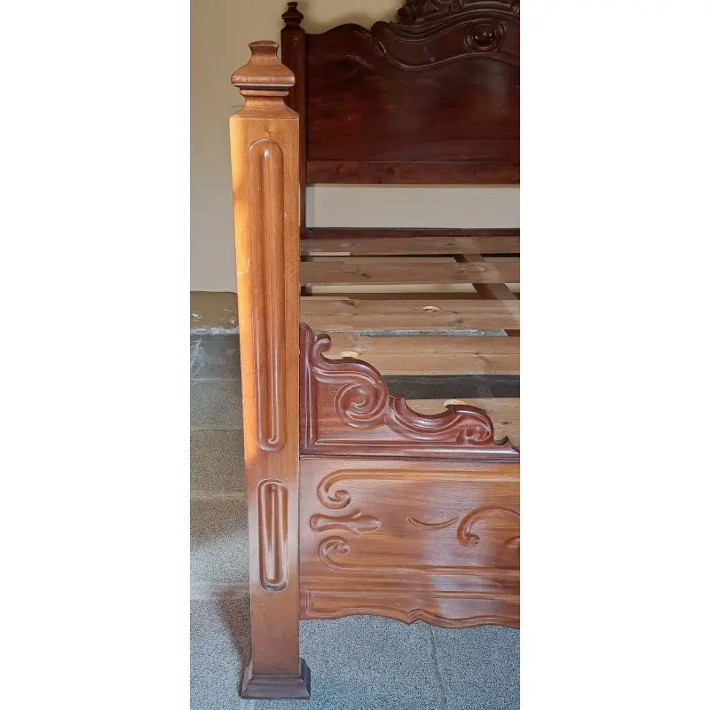 Cama de caoba, isabelino catalán (estilo Ditada) siglo XIX, Siglo XIX · vista 3/5